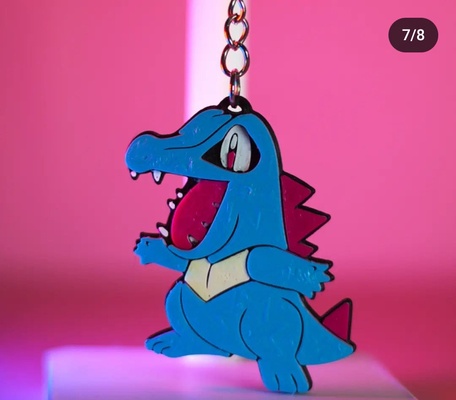 chaveiro totodile pokémon impressionar o3d venda 3d print model - Mito3D