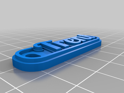 keychain trent customized keychains 3d print model - Mito3D
