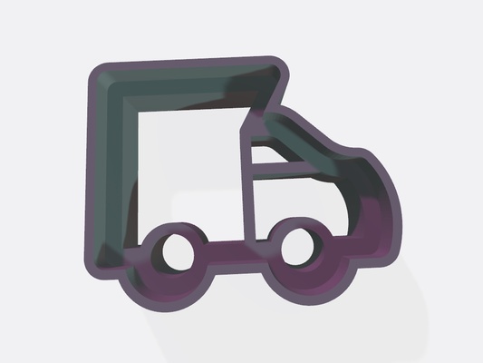 porte clés camion 3d impression cadeau élégant unique pratique 3d print model - Mito3D