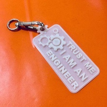 keychain trust engineer fashion merchandise 3d print model - Mito3D