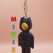 porte clés type batman minix collection 3d print model - Mito3D
