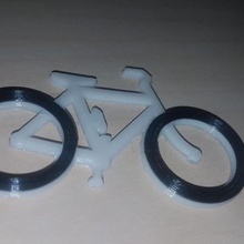 keychain de v lo vélos, un trousseau clés bijoux 3d print model - Mito3D