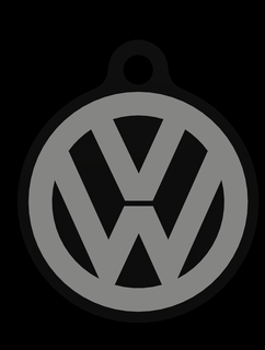 llavero vw Volkswagen aficionado bicolor Arte llave anillo llave anillo llavero vw Volkswagen bicolor ams 3d print model - Mito3D