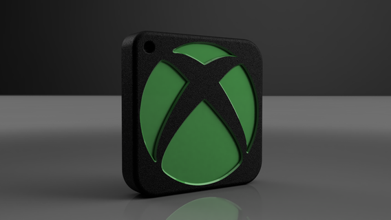 porte clés Xbox clé 3d print model - Mito3D