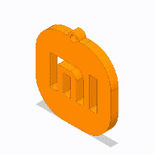 anahtarlık xiaomi gadget logo telefon akıllı izlemek 3d print model - Mito3D