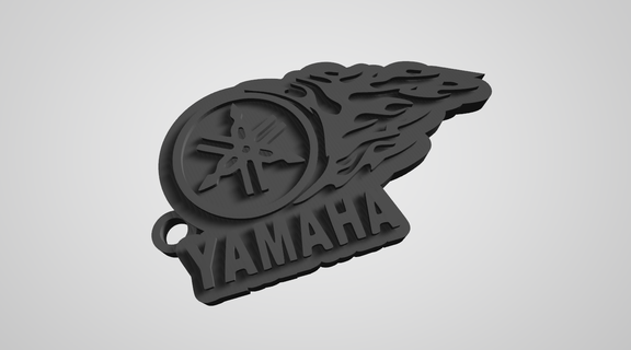keychain yamaha motorcycle 3d print model - Mito3D