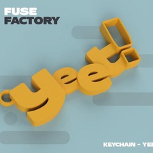 Schlüsselanhänger yeet Schmuck keychain 3d print model - Mito3D