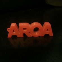 anahtarlık Aroa 3d print model - Mito3D