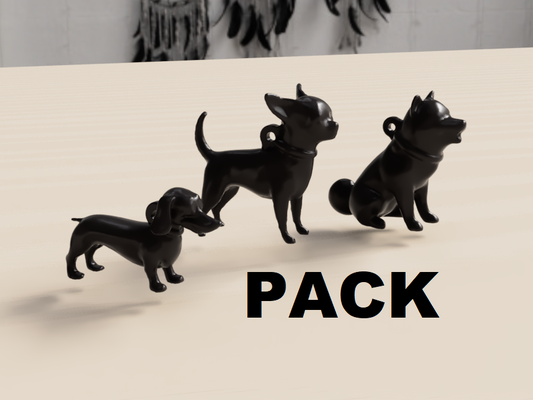 schlüsselanhänger auflage hunde akita inu hachiko dashchund wurst chihuahua schlüsselbund daschund chihuahua perro geschenk dekoration hund tiere haustier 3d print model - Mito3D