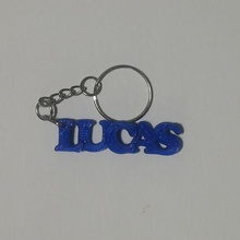 keychains lucas llaveros name_tag nametag 3d print model - Mito3D