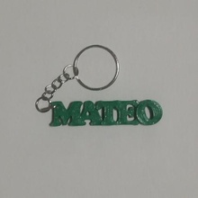 porte clés mateo llaveros nom_tag étiquette nom 3d print model - Mito3D