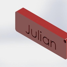 chaveiros de nomes vários julian o nome sobrenome jogos chave berloques 3d print model - Mito3D