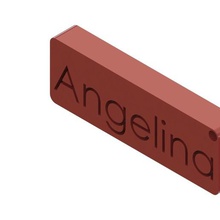 keychains names various angelina name surname letters key fobs 3d print model - Mito3D