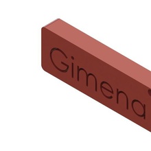 chaveiros de nomes vários chave berloques letras sobrenome o nome gimena 3d print model - Mito3D