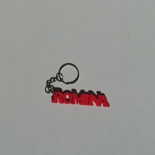 porte clés romina llaveros nom_tag étiquette nom 3d print model - Mito3D