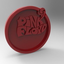 keychan pink floyd gadget rock band gift circle 3d print model - Mito3D