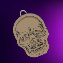 keychan skull jewelry 3d print model - Mito3D
