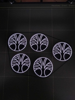 Keychian Baum Design 3d print model - Mito3D