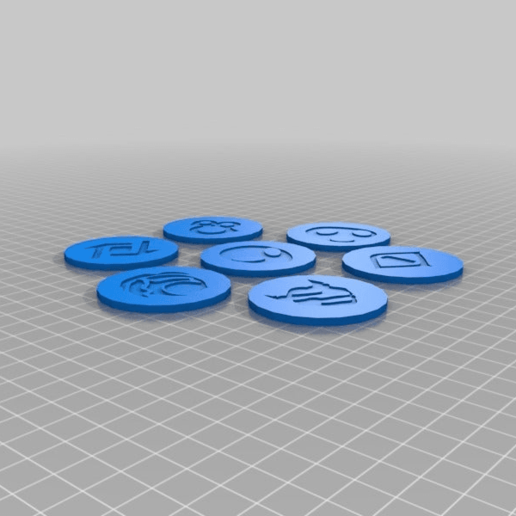keyforge casa gettoni gioco token giocattoli accessori di 3D print model - Mito3D