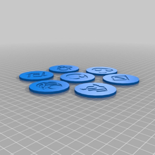 keyforge casa de fichas juego token juguete accesorios 3d print model - Mito3D