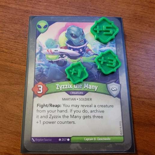keyforge power tokens remix game token toy accessories 3D print model - Mito3D