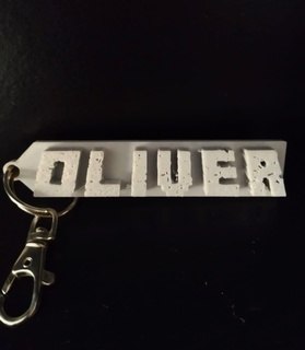 keyholder keychain Oliver Minecraft llavero llave 3d print model - Mito3D