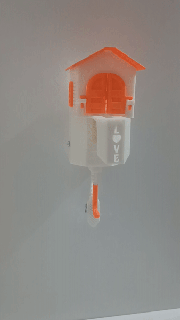 chaveiro panda chave Diversão arte decoração suporte parede casa amar namorados engrenagem 3d print model - Mito3D