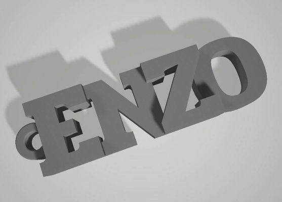 schlüsselhalter enzo 3d print model - Mito3D