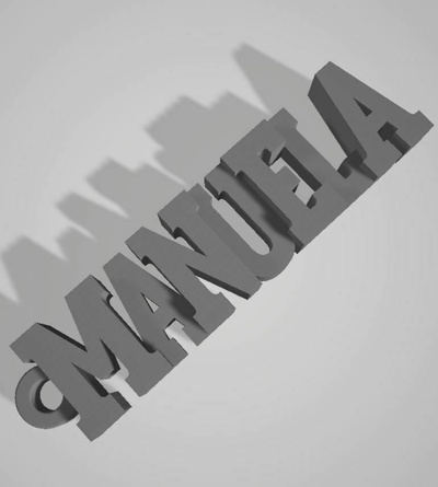 schlüsselhalter manuela 3d print model - Mito3D