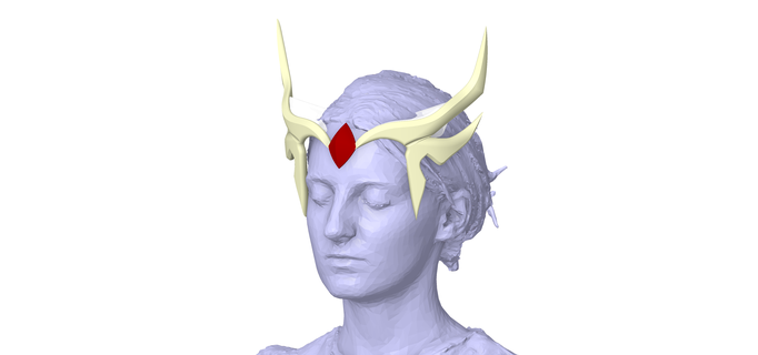 keyleth headdress druid cc3d critical role vox machina mighty nein bells hells headwear crown 3d print model - Mito3D