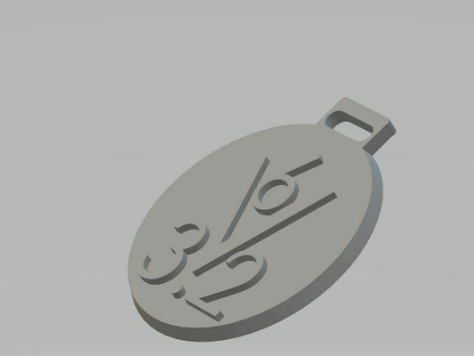 keyring-32-v6 key ring 3d print model - Mito3D