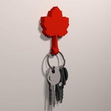 keyring acer opalus various leaves leaf nature key ring wrenches plants botany 3d print model - Mito3D