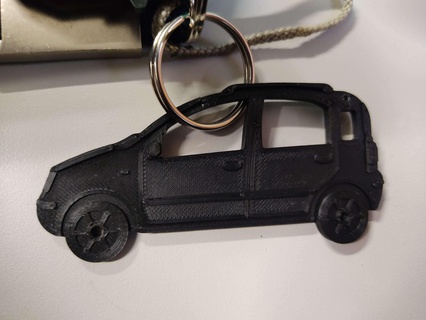 keyring fiat panda 2 Gadget key ring door car 3d print model - Mito3D