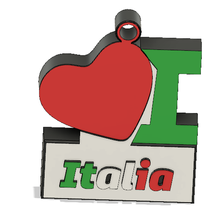 anahtarlık Aşk İtalya porte cl anahtar yüzük clés Zincir italya i 3d print model - Mito3D