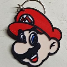 portachiavi Mario multicolore chiave squillare bros sega nintendo 3d print model - Mito3D