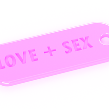 anahtarlık kolye Aşk + seks moda 3d print model - Mito3D