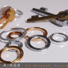 chaveiro tamanhos 12 28 mm objetivo Dividido chave anel joalheria cinto círculo grampo contrapino gadget expulsar ciclo ferramenta chaveiros 3d print model - Mito3D