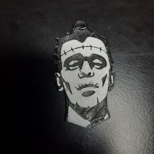 portachiavi Frankenstein arte cerchi 3d print model - Mito3D