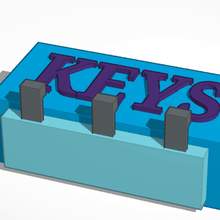 teclas casa anillo de claves las monedas letras 3d print model - Mito3D