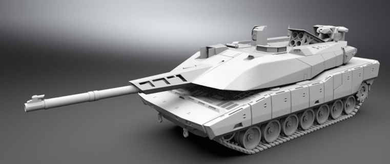 kf51 panther scale model 3d print tank 3d print model - Mito3D