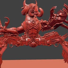 kfc taşlama şeytan oyun oyuncak aksesuarları warhammer 40k tzeentch İblis 3d print model - Mito3D