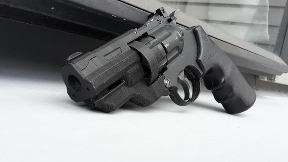 khaos snober revolver conversion trousse paintball 3357 airsoft grève Crosman destin 3d print model - Mito3D