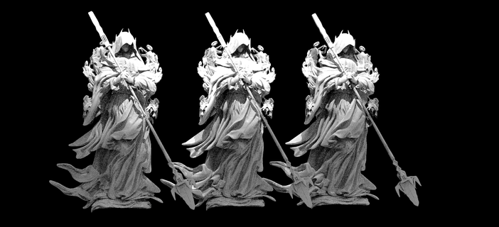 Kharon barqueiro hades grego mitologia escultura arte modelo zbrush 3d print model - Mito3D