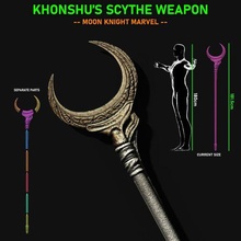Khonshu crescente foice arma lua cavaleiro maravilha cosplay 3d print model - Mito3D