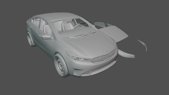 kia cerato 2022 sedan 2023 vehicle car 2021 2020 2019 3d print toy sportscar 3d print model - Mito3D