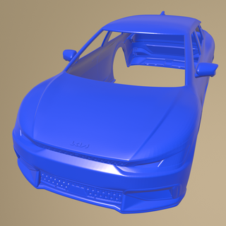 kia ev6 gt 2022 imprimível carro corpo fenda 1 10 separado partes escalextrico Tamiya rc miniz rastejante Kyosho axial traxxas micro 24 3d print model - Mito3D