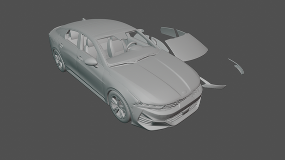 kia k5 2022 sedan 2023 vehicle car 2021 2020 2019 k 5 3d print toy sportscar 3d print model - Mito3D