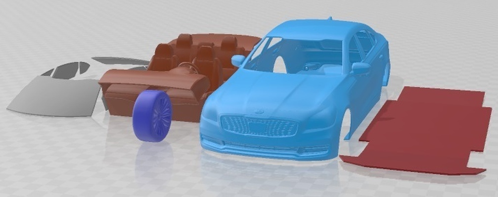 kia k900 2019 imprimible coche vehiculo espacio scalextric tamiya rc miniz pasatiempo micro fundido presión 3d print model - Mito3D