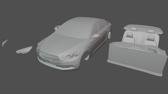 kia Rio lx 2018 sedán 2023 vehículo coche vehiculo 2017 2016 2019 3d impresión juguete deportivo 3d print model - Mito3D