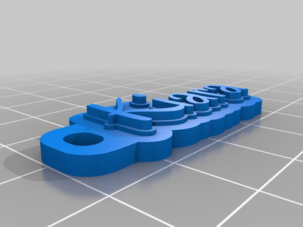 kiara's keychain customized organization 3d print model - Mito3D